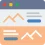 graphic of computer tab with two rows