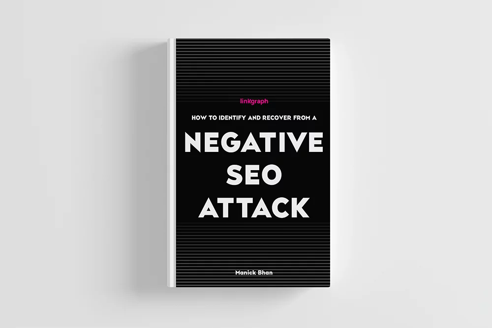 Explore the book titled 'Negative SEO Attack.'