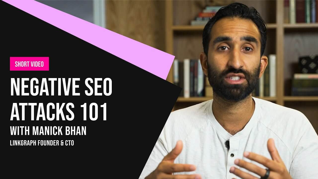 Learn about negative SEO attacks with Nicholas Brown in this informative video.