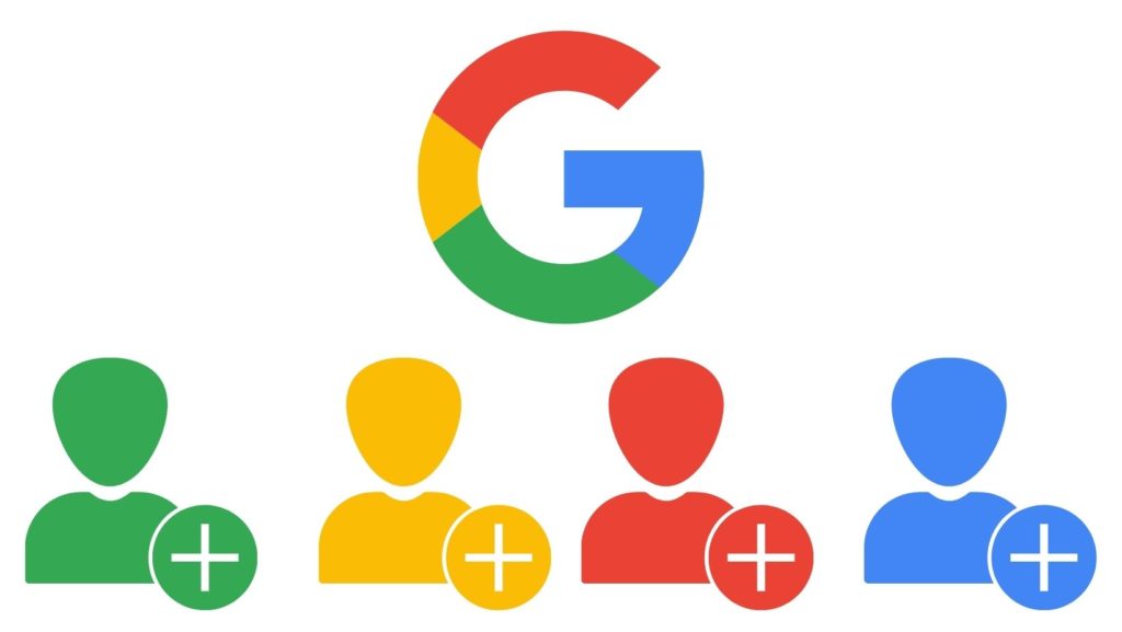 Google icon with users beneath
