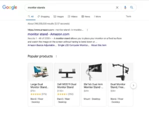 products rich results