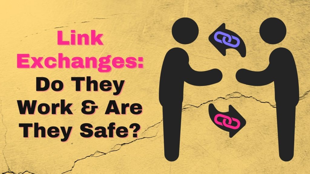 Link Exchanges: Do They Work & Are They Safe? with stick people trading links
