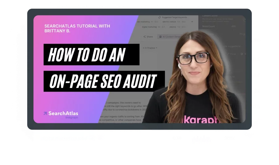 Learn how to conduct an on-page SEO audit using the Content Assistant tool.