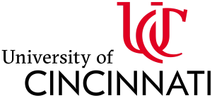 The University of Cincinnati logo represents the institution's identity.