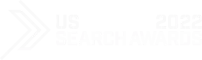 The US Search Awards logo on a black background.
