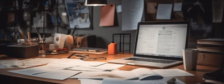 a computer screen showing a search engine results page with the google logo and search bar at the top, and organic search results displayed below.