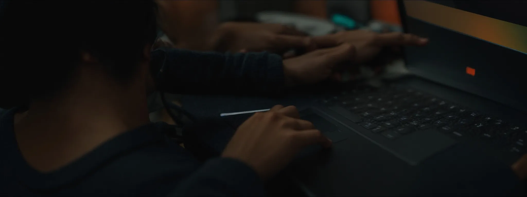 a person swiftly adjusting settings on a computer to optimize website performance.