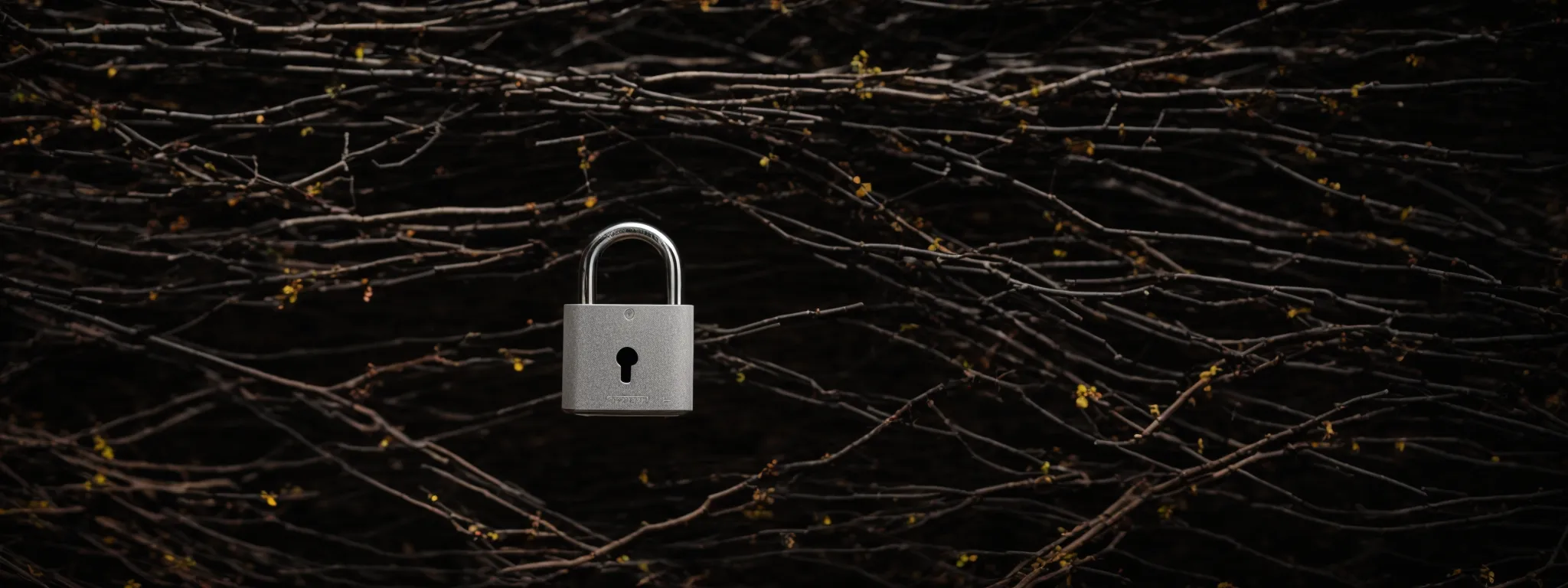 a secure padlock on top of a series of interconnected network nodes symbolizing secure https connections essential for seo trust.