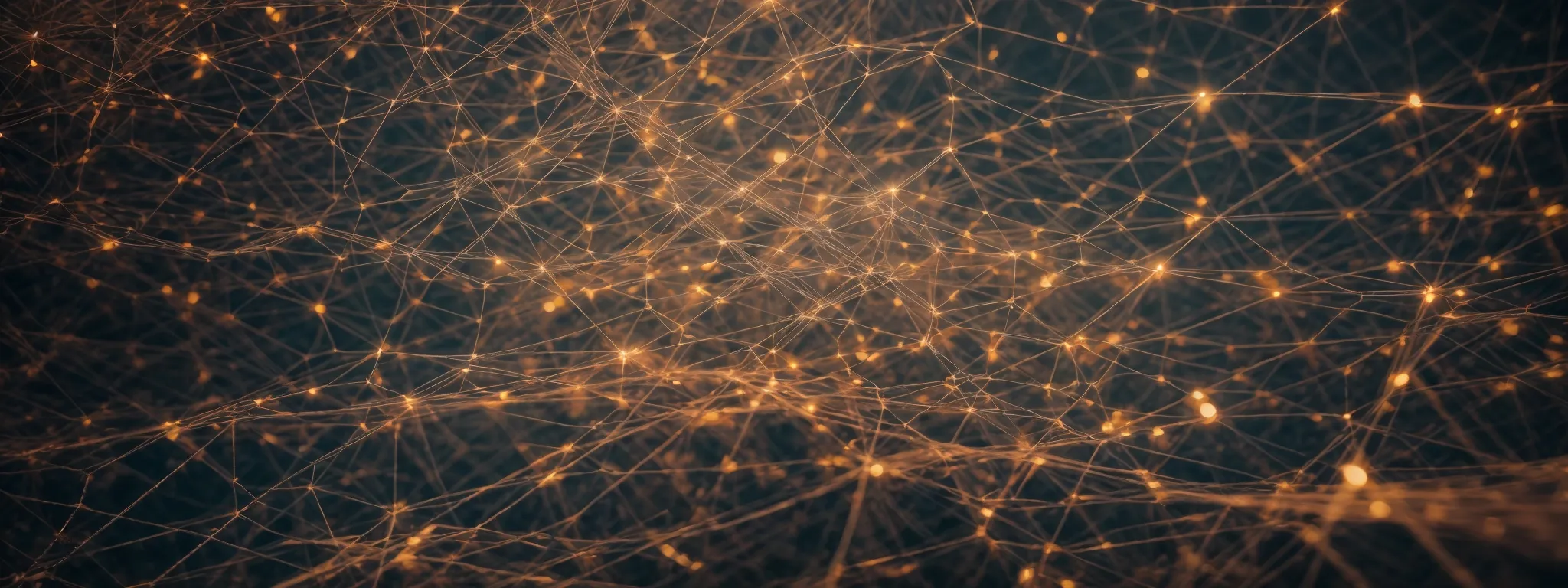 a panoramic view of interconnected nodes representing a web of backlinks across a digital landscape.