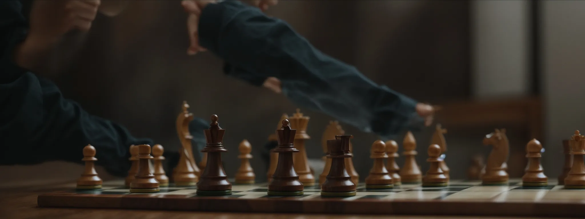 chess pieces strategically positioned on a board, highlighting a pivotal move.