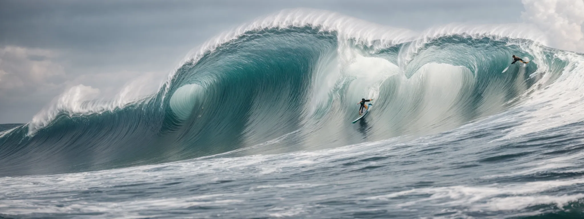 a surfer expertly navigates a towering, unbroken wave, symbolizing the dynamic and powerful nature of visual search optimization in the digital age.