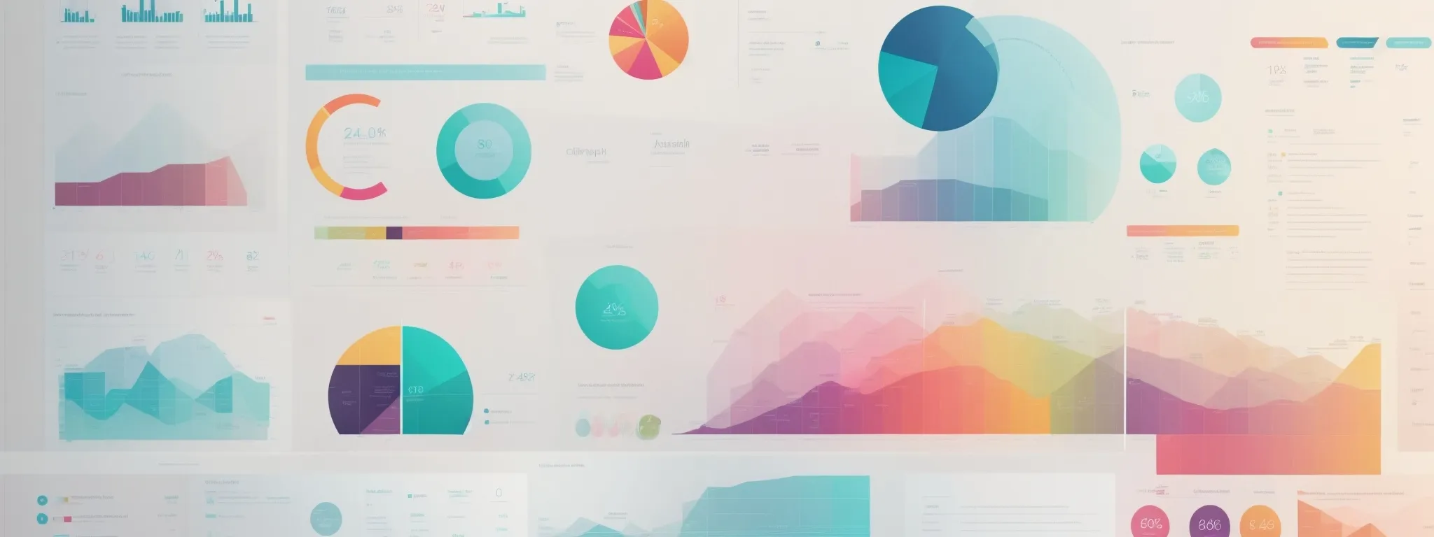 a sleek infographic depicting colorful charts and icons organized neatly on a clean interface.