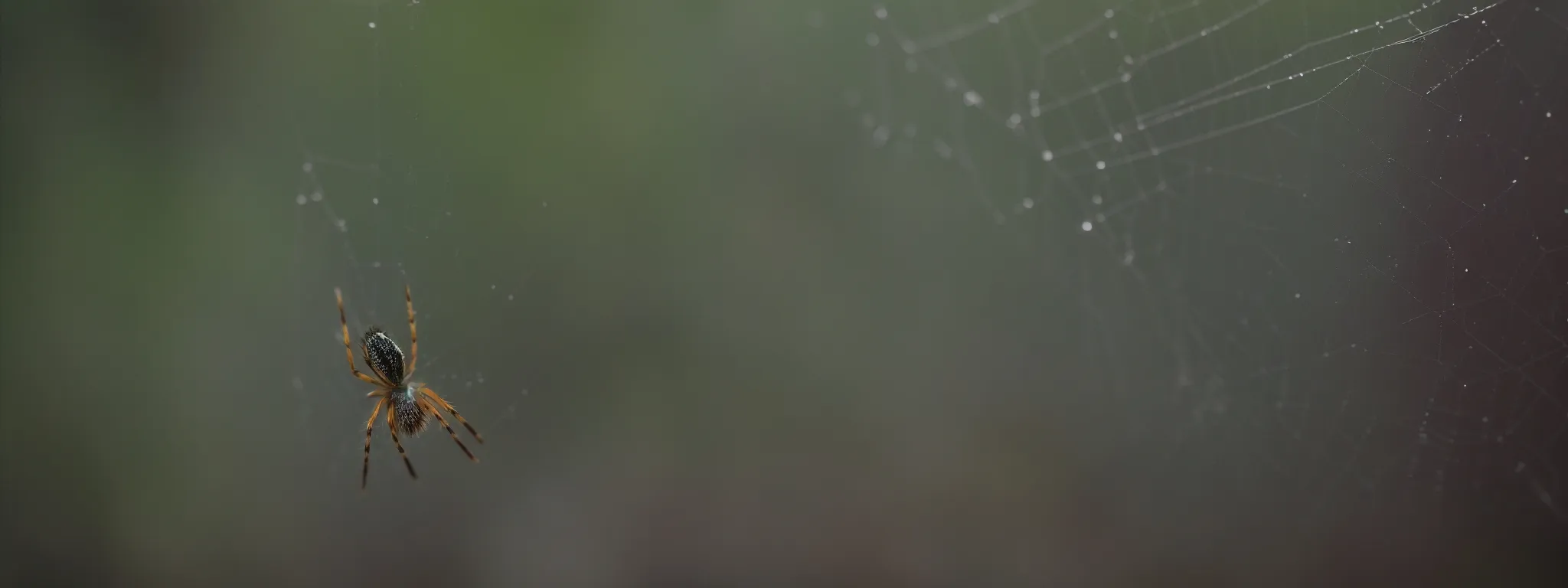 a spider delicately navigating its web without getting caught.