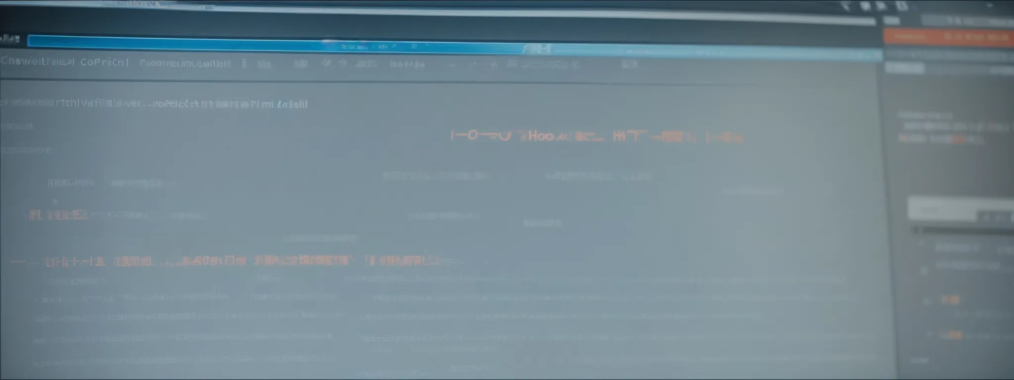 a computer screen displays a website's html code, symbolizing on-page seo optimization.