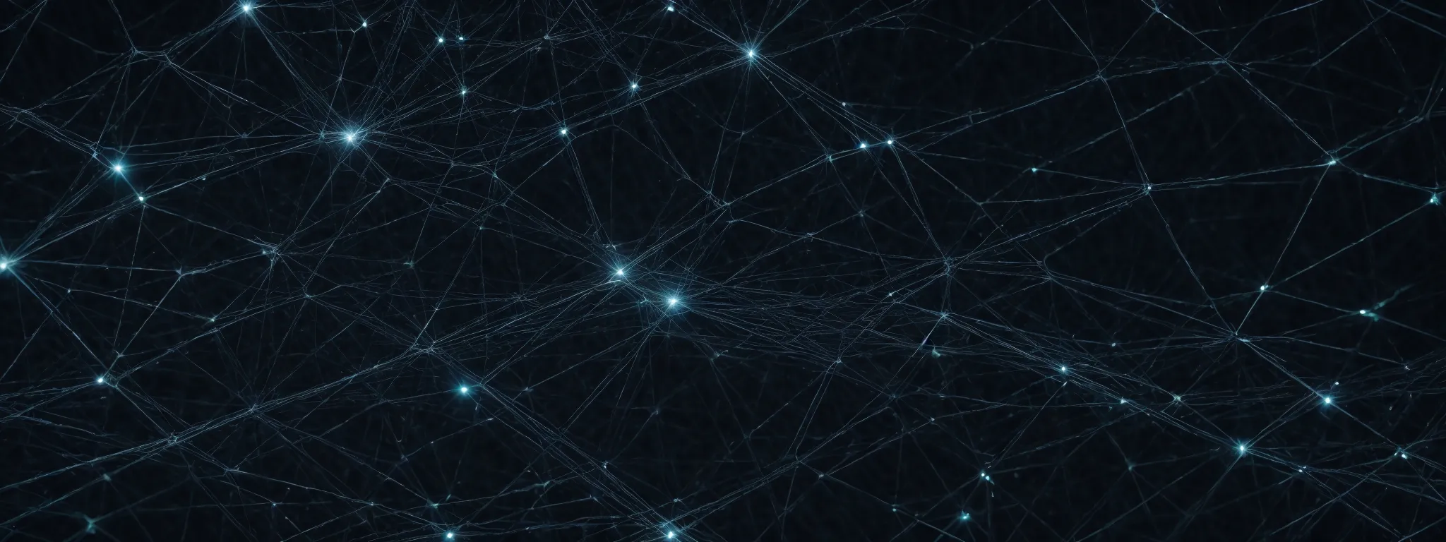a web of interconnected nodes symbolizing a strong network created by high-quality, link-attracting content.