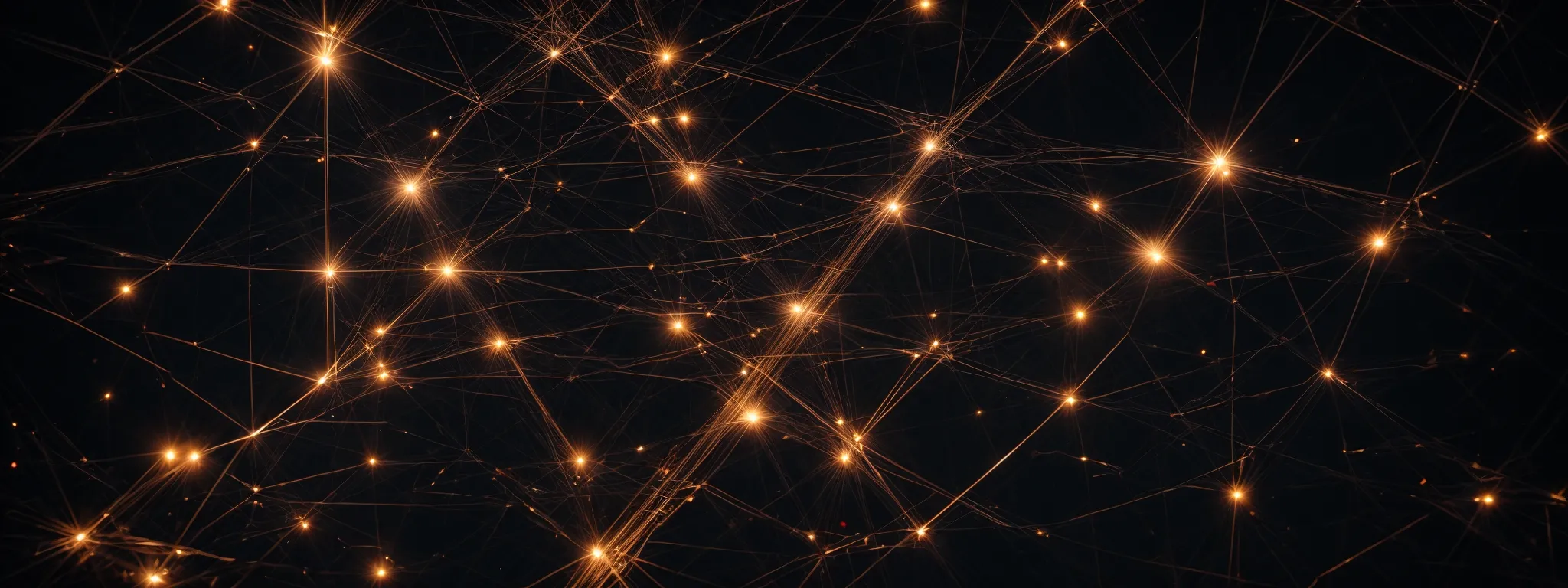 a group of interconnected nodes with glowing lines symbolizing a robust network of digital connections.