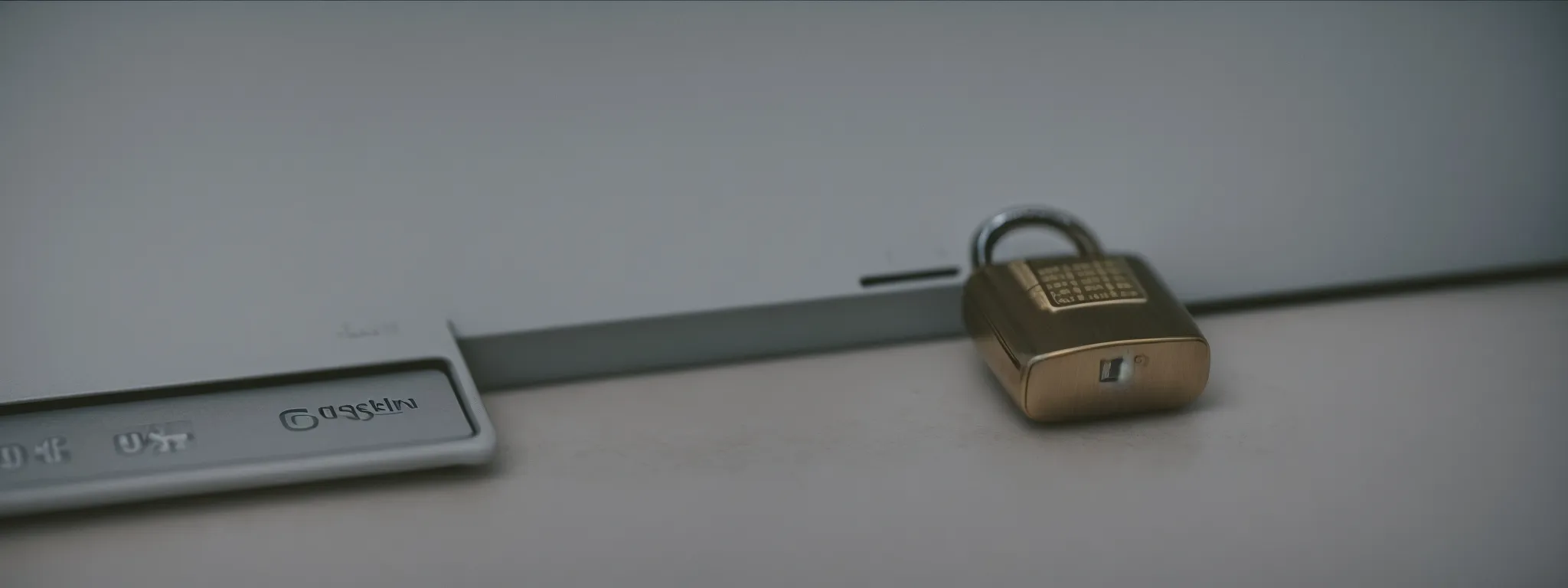 a padlock resting on top of a computer keyboard, symbolizing internet security and trust.
