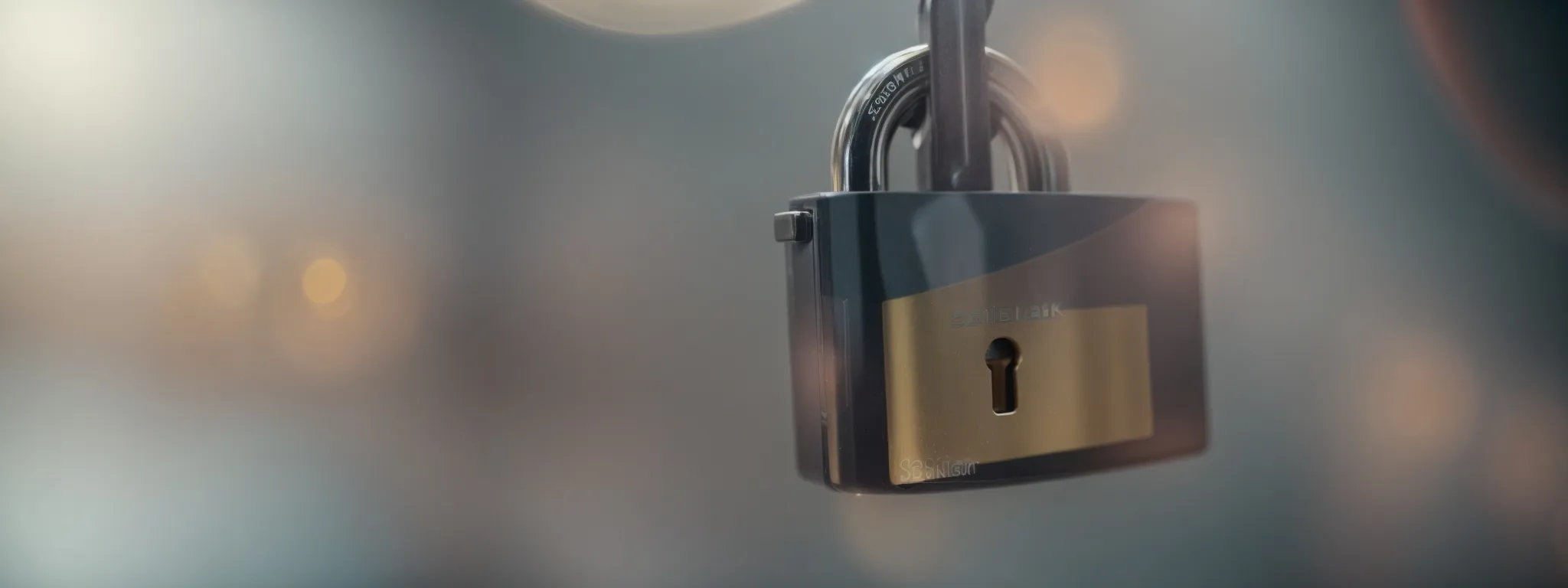 a close-up of a padlock overlaying a blurred web graph to symbolize the balance of privacy in seo link-building strategies.