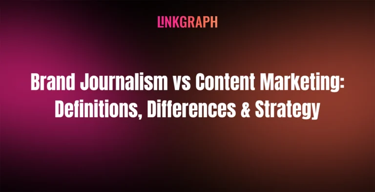 Brand Journalism vs Content Marketing