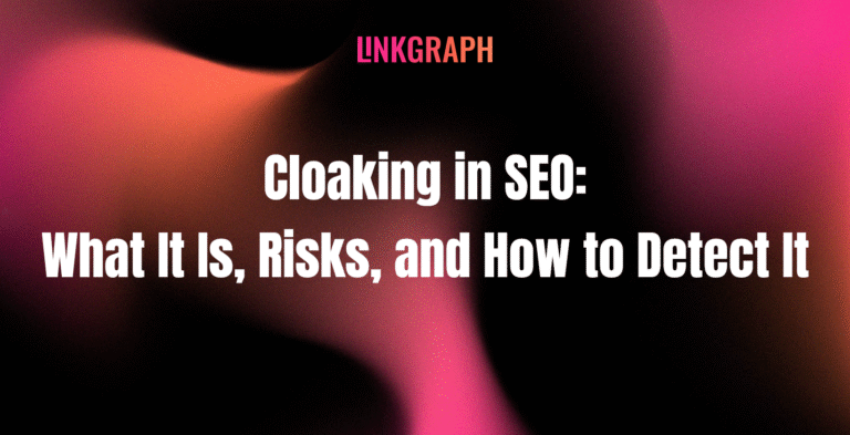 what is cloaking seo