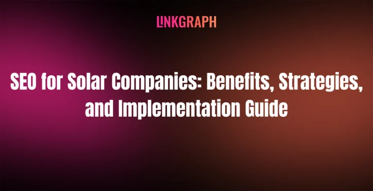 SEO for Solar Companies